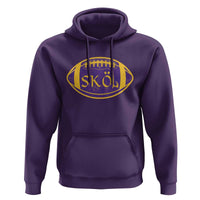 Skol Football Hoodie Retro Nordic Scandinavian Warrior Vikings Axe - Wonder Print Shop
