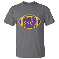 Skol Football T Shirt Retro Nordic Scandinavian Warrior Vikings Axe - Wonder Print Shop