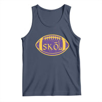 Skol Football Tank Top Retro Nordic Scandinavian Warrior Vikings Axe - Wonder Print Shop