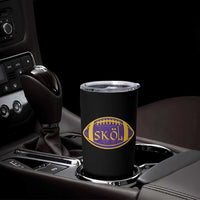 Skol Football Tumbler Cup Retro Nordic Scandinavian Warrior Vikings Axe - Wonder Print Shop
