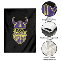 Skol Nordic Scandinavian Warrior Viking Helmet Garden Flag - Wonder Print Shop