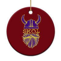 Skol Nordic Scandinavian Warrior Viking Helmet Ceramic Ornament - Wonder Print Shop