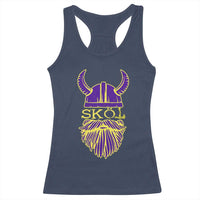 Skol Nordic Scandinavian Warrior Viking Helmet Racerback Tank Top - Wonder Print Shop