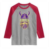 Skol Nordic Scandinavian Warrior Viking Helmet Raglan Shirt - Wonder Print Shop