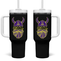 Skol Nordic Scandinavian Warrior Viking Helmet Tumbler With Handle - Wonder Print Shop