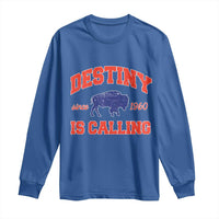 Buffalo Fan Long Sleeve Shirt Vintage Destiny is Calling Victory Monday - Wonder Print Shop