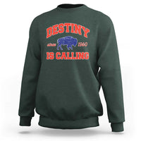 Buffalo Fan Sweatshirt Vintage Destiny is Calling Victory Monday - Wonder Print Shop