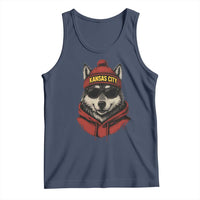 Kansas City Tank Top Vintage Retro Wolf Mascot - Wonder Print Shop