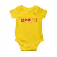 Kansas City Baby Onesie Retro Style 90s Vintage Unisex Varisty - Wonder Print Shop