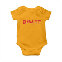 Kansas City Baby Onesie Retro Style 90s Vintage Unisex Varisty - Wonder Print Shop