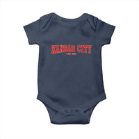 Kansas City Baby Onesie Retro Style 90s Vintage Unisex Varisty - Wonder Print Shop