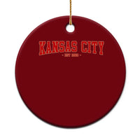 Kansas City Ceramic Ornament Retro Style 90s Vintage Unisex Varisty - Wonder Print Shop