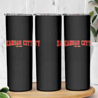 Kansas City Skinny Tumbler Retro Style 90s Vintage Unisex Varisty - Wonder Print Shop