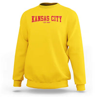 Kansas City Sweatshirt Retro Style 90s Vintage Unisex Varisty - Wonder Print Shop