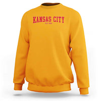 Kansas City Sweatshirt Retro Style 90s Vintage Unisex Varisty - Wonder Print Shop