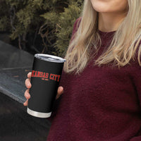 Kansas City Tumbler Cup Retro Style 90s Vintage Unisex Varisty - Wonder Print Shop