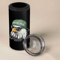 Philadelphia Fan 4 in 1 Can Cooler Tumbler Retro Eagle Sports Fan - Wonder Print Shop
