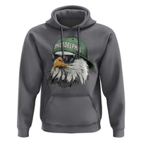 Philadelphia Fan Hoodie Retro Eagle Sports Fan - Wonder Print Shop