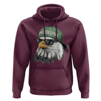 Philadelphia Fan Hoodie Retro Eagle Sports Fan - Wonder Print Shop