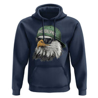 Philadelphia Fan Hoodie Retro Eagle Sports Fan - Wonder Print Shop