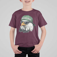 Philadelphia Fan T Shirt For Kid Retro Eagle Sports Fan - Wonder Print Shop