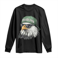 Philadelphia Fan Long Sleeve Shirt Retro Eagle Sports Fan - Wonder Print Shop