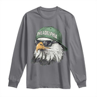 Philadelphia Fan Long Sleeve Shirt Retro Eagle Sports Fan - Wonder Print Shop