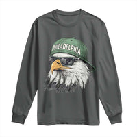 Philadelphia Fan Long Sleeve Shirt Retro Eagle Sports Fan - Wonder Print Shop