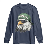 Philadelphia Fan Long Sleeve Shirt Retro Eagle Sports Fan - Wonder Print Shop