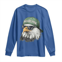 Philadelphia Fan Long Sleeve Shirt Retro Eagle Sports Fan - Wonder Print Shop