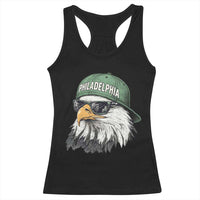 Philadelphia Fan Racerback Tank Top Retro Eagle Sports Fan - Wonder Print Shop