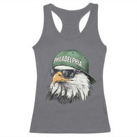 Philadelphia Fan Racerback Tank Top Retro Eagle Sports Fan - Wonder Print Shop