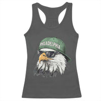 Philadelphia Fan Racerback Tank Top Retro Eagle Sports Fan - Wonder Print Shop