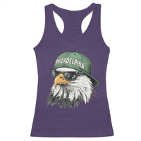 Philadelphia Fan Racerback Tank Top Retro Eagle Sports Fan - Wonder Print Shop