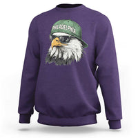 Philadelphia Fan Sweatshirt Retro Eagle Sports Fan - Wonder Print Shop