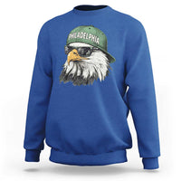 Philadelphia Fan Sweatshirt Retro Eagle Sports Fan - Wonder Print Shop