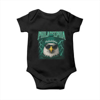 Philadelphia Fan Baby Onesie Retro Eagle Bootleg Sports Fan - Wonder Print Shop