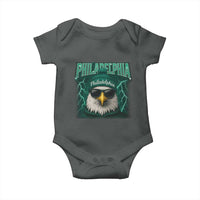 Philadelphia Fan Baby Onesie Retro Eagle Bootleg Sports Fan - Wonder Print Shop