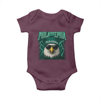 Philadelphia Fan Baby Onesie Retro Eagle Bootleg Sports Fan - Wonder Print Shop