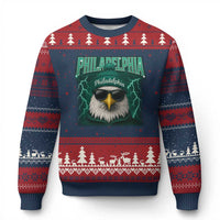 Philadelphia Fan Ugly Christmas Sweater Retro Eagle Bootleg Sports Fan - Wonder Print Shop