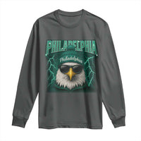 Philadelphia Fan Long Sleeve Shirt Retro Eagle Bootleg Sports Fan - Wonder Print Shop