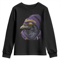 Baltimore Youth Sweatshirt Vintage Maryland Edgar Allan Poe Raven Game Day - Wonder Print Shop