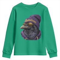 Baltimore Youth Sweatshirt Vintage Maryland Edgar Allan Poe Raven Game Day - Wonder Print Shop