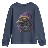 Baltimore Youth Sweatshirt Vintage Maryland Edgar Allan Poe Raven Game Day - Wonder Print Shop