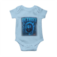 Retro Detroit Football Baby Onesie Love Lions Bootleg Vintage Rap Tee - Wonder Print Shop