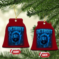 Retro Detroit Football Ceramic Ornament Love Lions Bootleg Vintage Rap Tee - Wonder Print Shop