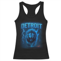 Retro Detroit Football Racerback Tank Top Love Lions Bootleg Vintage Rap Tee - Wonder Print Shop