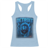 Retro Detroit Football Racerback Tank Top Love Lions Bootleg Vintage Rap Tee - Wonder Print Shop