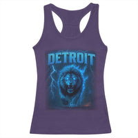 Retro Detroit Football Racerback Tank Top Love Lions Bootleg Vintage Rap Tee - Wonder Print Shop