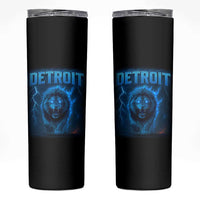 Retro Detroit Football Skinny Tumbler Love Lions Bootleg Vintage Rap Tee - Wonder Print Shop
